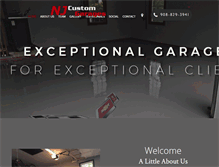 Tablet Screenshot of njcustomgarages.com